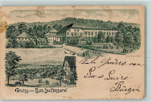 4665 Oftringen Gebrauchsspuren Bad Lauterbach Ort lt. Stempel