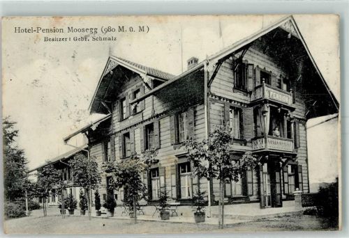 3543 Emmenmatt 1908 - Hotel Pension Moosegg Bes. Gebr. Schmalz