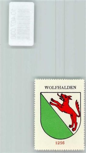 9427 Wolfhalden - Vignette Wappen Kaffee Hag 1920-1940 Wolf