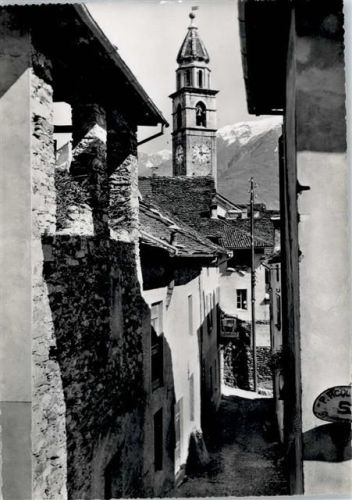 6612 Ascona Moscia - Gasse, Kirchturm