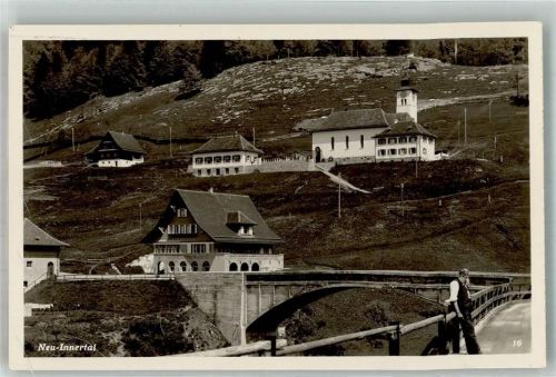 8858 Innerthal Wägital Foto AK Neu Innertal