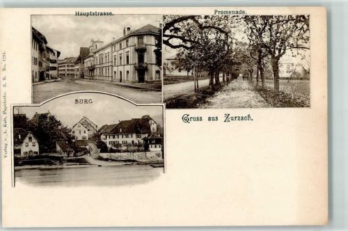 5330 Bad Zurzach 1901 - Hauptstraße Burg