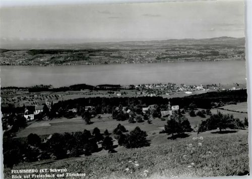 8835 Feusisberg - Gesamtansicht, Zürichsee