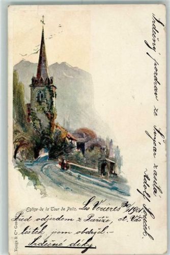 1814 La Tour-de-Peilz 1901 - kirche