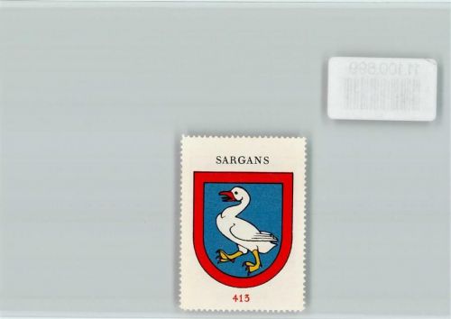 7320 Sargans - Vignette Wappen Kaffee Hag ca 1920-1940 Sargans