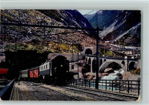 6487 Göschenen - Gotthardtunnel Elektr. Zug der Gotthardbahn