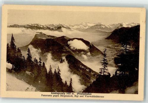 Pilatus 1915 - Amsingenalm Pilatusbahn Bahnpost Bürgenstock Rigi Vierwaldstättersee
