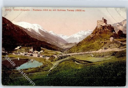 7553 Tarasp - Fontana und Schloß