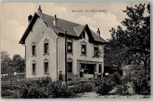 2024 St-Aubin NE Foto AK Geschäft Bäckerei