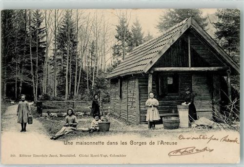 2015 Areuse 1903 - Une maisonnette dans les Gorges Kind Korb Fass