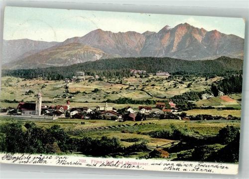 7017 Flims Dorf 1908 Foto AK Waldhäuser