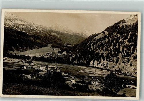 7537 Müstair Münster Foto AK Ort handschriftlich