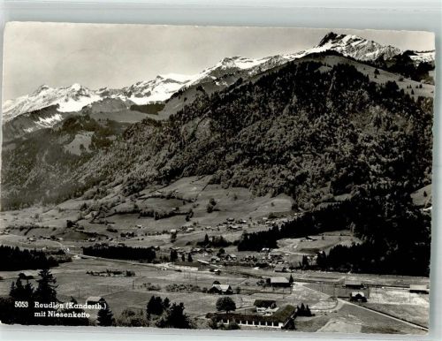 3713 Reichenbach im Kandertal 1966 Foto AK Reudlen Niesenkette