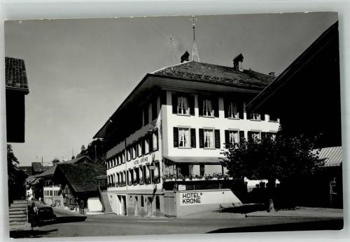 3762 Erlenbach im Simmental Foto AK Hotel Krone