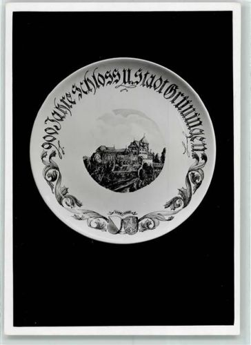 8627 Grüningen - Wandteller Abbildung - 900 Jahre Schloß u. Stadt Gruningen AK