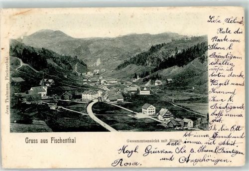 8497 Fischenthal 1901 - mit Hörnli