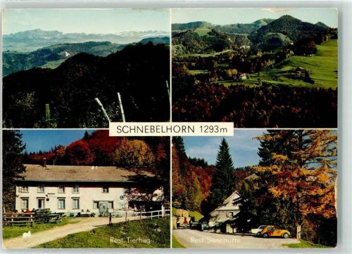 Schnebelhorn - Gasthaus Tierhag und Sennhütte Hüttenstempel VW-Käfer