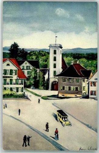8580 Amriswil - sign. H.Lehmann Marktplatz Konzerthalle