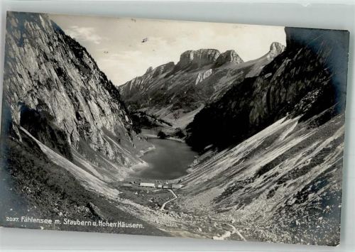 9058 Brülisau 1917 Foto AK Fählensee Straubern Hohen Häusern