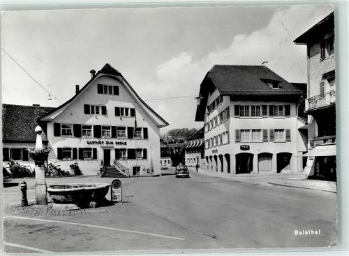 4710 Balsthal Gebrauchsspuren Gasthaus zum Kreuz Feldpost Stab Ter Region 11 4