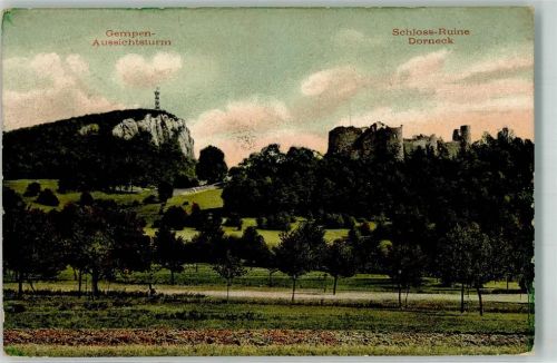 4145 Gempen 1909 - Aussichtsturm Schlossruine Dorneck