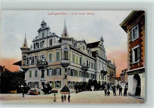 4900 Langenthal 1908 - Partie beim Bären