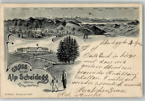 Scheidegg 1905 - Gasthaus Alp Tracht