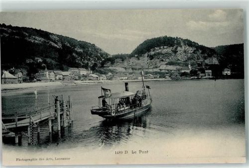 1342 Le Pont - Abfahrt des Dampfers