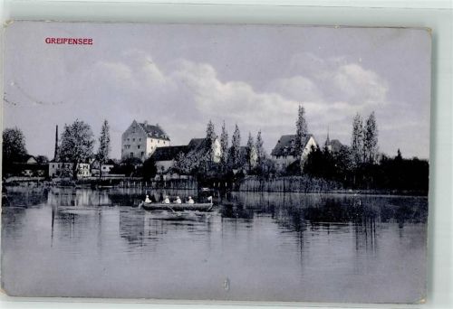 8606 Greifensee 1914 Gebrauchsspuren Ruderer
