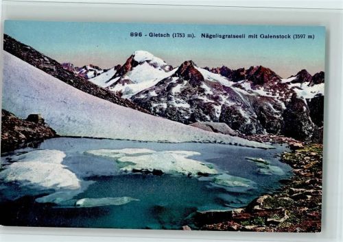 3999 Oberwald - Gletsch Nägelisgratseeli mit Galenstock Winter