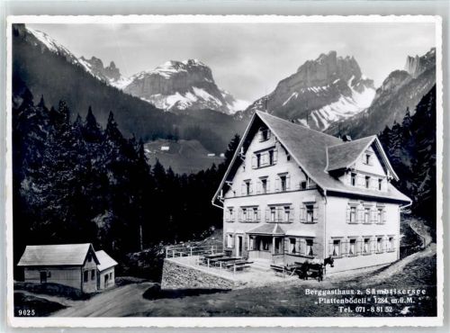 Plattenbödeli - Berg Gasthaus zum Sämtisersee