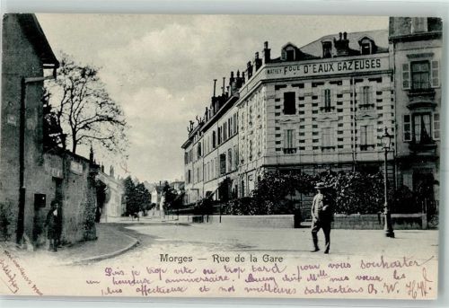 1110 Morges 1903 - Rue de la Gare