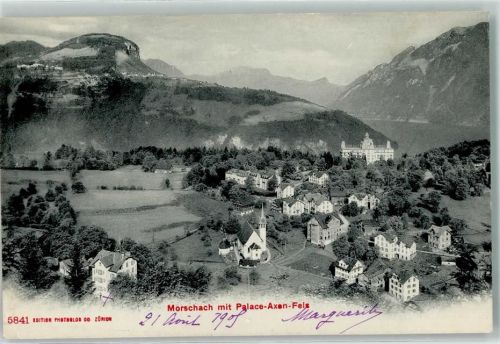 6443 Morschach 1905 - Palace Axen Fels