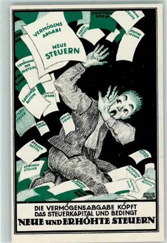 Vermögensabgabe Steuer Atelier Häusler