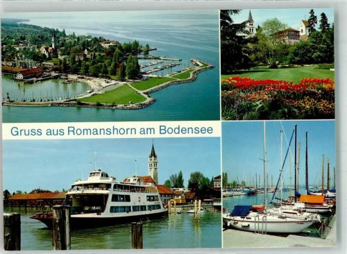 8590 Romanshorn 1982 Foto AK Hafen Fähre