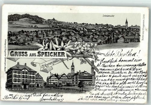 9042 Speicher 1908 Lithographie