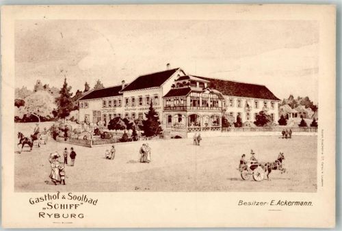 4313 Riburg Möhlin 1913 Foto AK Gasthaus Schiff