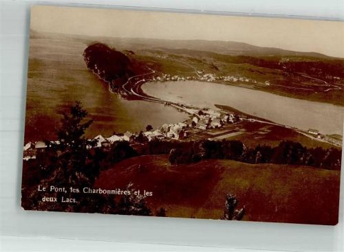 1342 Le Pont 1924 Foto AK Bahnpost Zug 1407