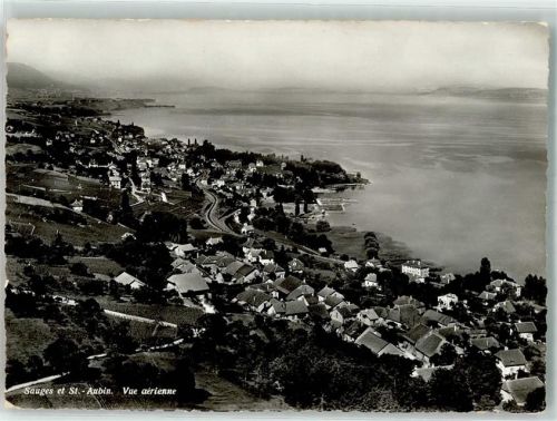 2024 St-Aubin-Sauges St-Aubin NE Foto AK Fliegeraufnahme Foto Deriaz