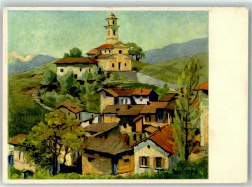 Carabbia sign. Burn Tessinerdorf Serie Nr. 5 Pro Infirmis Schweiz