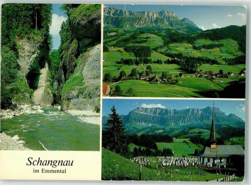 6197 Schangnau - Reblochschlucht Hohgant Kirche Friedhof