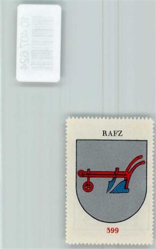 8197 Rafz - Vignette Wappen Kaffee Hag 1920-1940 Pflug