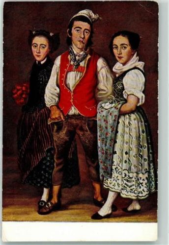 3000 Bern Berne Gebrauchsspuren Toggenburger Trachten Kinder Ulrich Bäckers Kunstmuseum