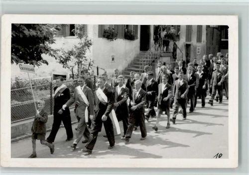 8730 Uznach FOTO KEINE AK Gruppe Männer aus Gommiswald - Christliche Jugend?