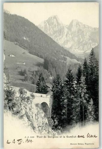 Col de Base 1904 - Brücke Gumfluh