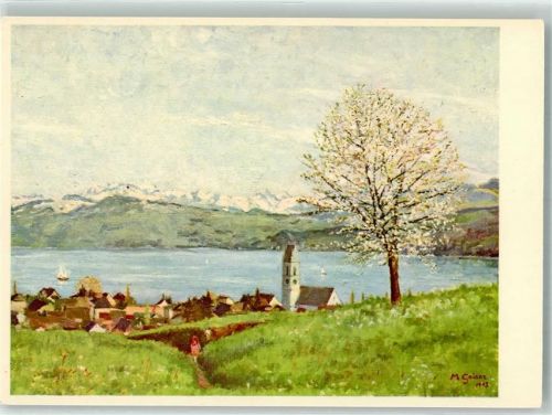 8706 Meilen Künstlerkarte sign. Geiser