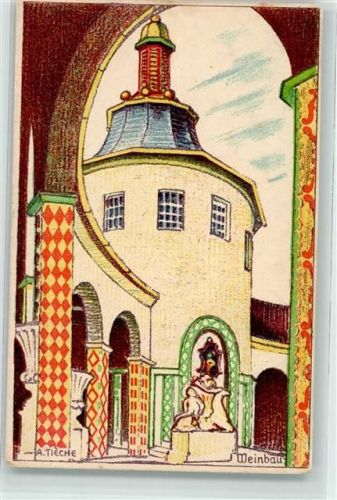 Bern Berne 1914 Künstlerkarte Landesausstellung Weinbau sign. A.Tieche Offizielle Künstlerpostkarte No.6