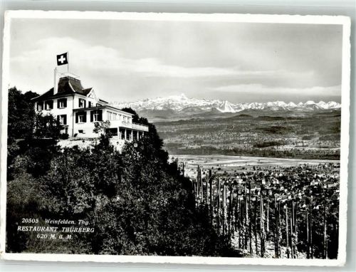 8570 Weinfelden 1956 Foto AK Gasthaus Thurberg