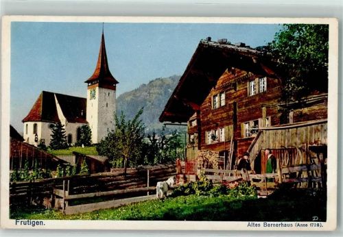 3714 Frutigen - Altes Bernerhaus Kirche