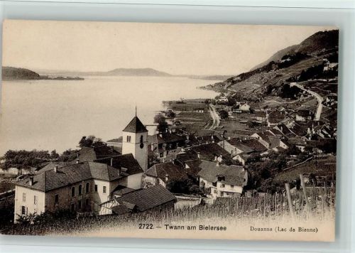 2513 Twann 1916 - Teilansicht am Bielersee, gute Erhaltung AK
